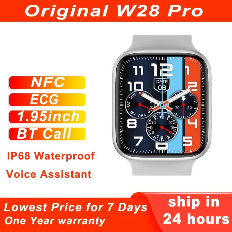  W28 Pro Ʈ ġ 8 ECG н,  ȭ, NFC  Ʈġ,  ÷, 1.95 ġ, 45mm